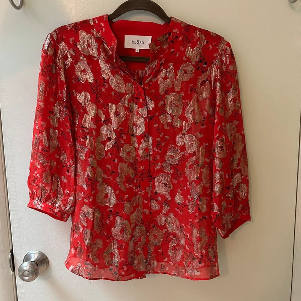 ba&sh tanama silk blouse